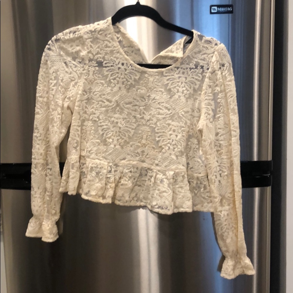 Lace crop top